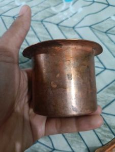 Vintage Copper Pooja Glass.... Handmade