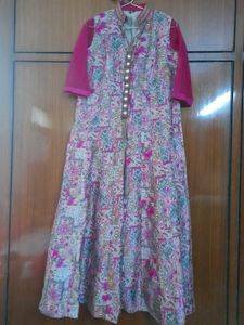 Beautiful Indo Western Gown With Skirt