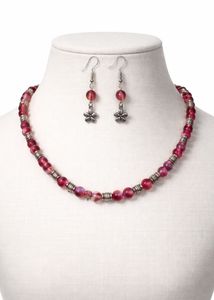 Beaded Necklace & Earring Set