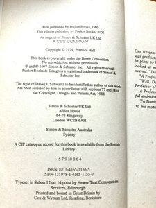 Book - The Magic Of Thinking Big