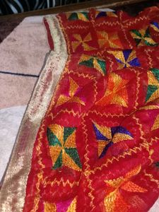 Traditional Phulkari Dupatta