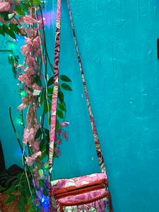 Quilted Floral Crossbody Bag