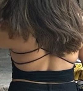 Black Backless Crop Top