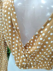 Polka Dot Crop Top