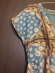 Patterned Midi Dress