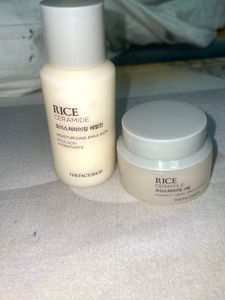 Face shop Rice ceramide emulsion and mosturizer