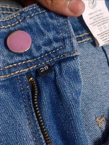 Blue Wide Leg Jeans