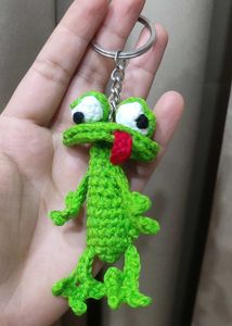 Crochet Frog Keychain