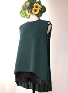 Summer Back Pleated Top