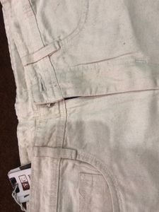 White Cargo Pants Size 30