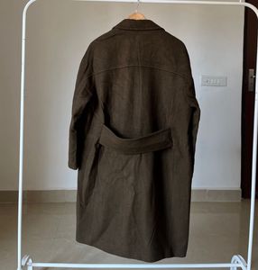 Brown Long Relaxed FIT Overcoat