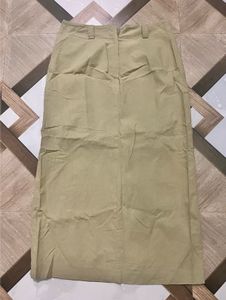 Khaki Midi Skirt