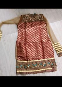 Branded Sequence Handwork Kurta Set