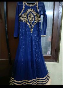 Heavy Party Wear Anarkali &amp; Dupatta In L Size