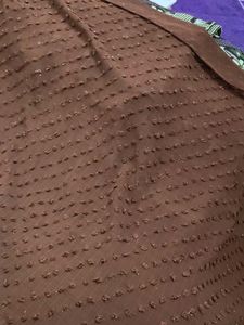 Brown Textured Fabric Hijab