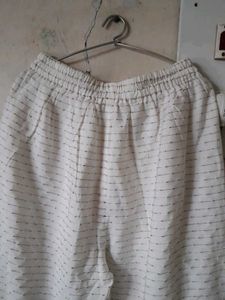 White Casual Pants