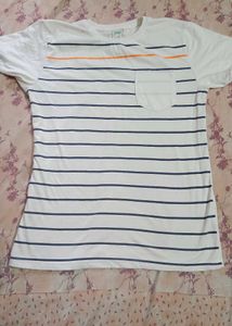 White Striped T-shirt 👕