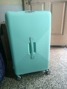 Cyan Safari Trunk Trolley Bag