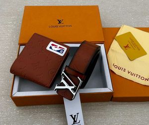 LV MENS BELT+ WALLET COMBO WITH BOX