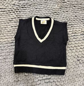 Vintage Black Sweater Vest