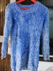 Blue Fuzzy very soft dress