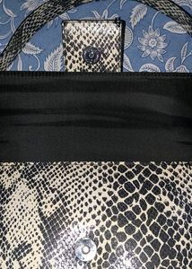 H&amp;M pattern black n beige shoulder bag