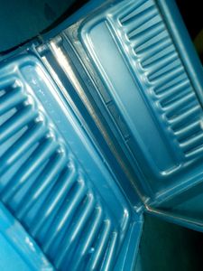 Blue Rectangle Mirror Box