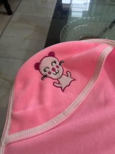Pink Hooded Baby Towel