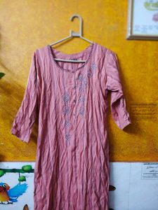 Pink Embroidered Ethnic Suit