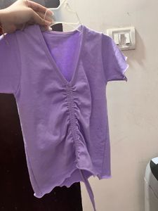 🧨NEW LAVENDER DRAWSTRING TOP- ONLY 130/-