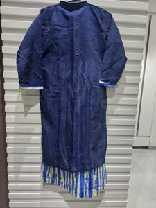 Blue Kurti with Gold Embroidery