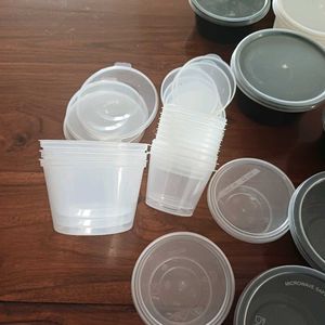 Assorted Set Of 29 Small Plastic Food Containers