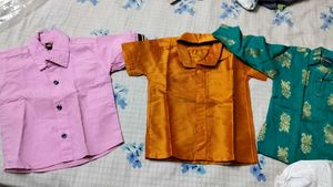 Two Shirts, Kurta Dhoti And Shoes