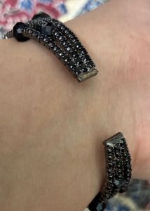 Black Beaded Bracelet