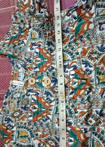 White Multicoloured Top