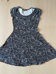 Patterned Fit & Flare Dress