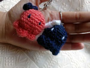 Crochet Double the Charm: Adorable Keychain Buddie