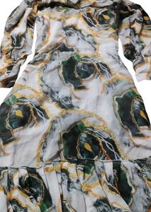 Patterned Midi Dress