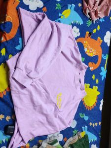 Lavender 'Be Nice' Graphic Tee