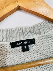 Pinterest Silver Cable Knit Sweater Dress B