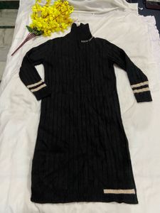 Stylish Black Knit Dress