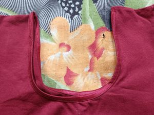 Red Colour Readymade Blowse With Short Hand