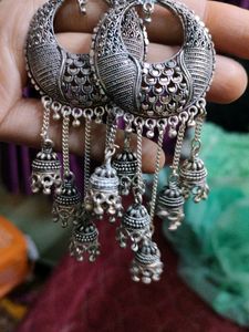 Oxidised Earring