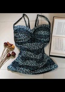 Uv-Protection Tankini With Built In Bra (Imported)
