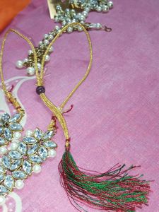 🔥offer New Kundan moti 4 Piece Set