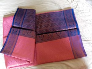 Pink &amp; Purple Silk Saree