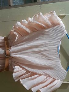Pink Ruffle Sleeve Dress