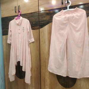 party wear kurta and plazo set shiny💓💖