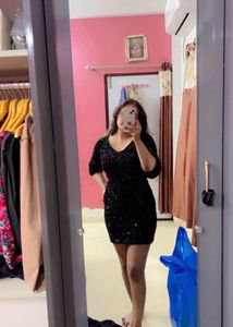 Sparkling Black Party Dress
