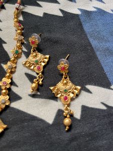 Ethnic Gold-Tone Necklace Set